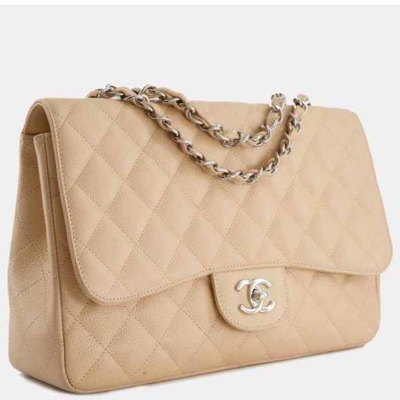 BNWT CHANEL DOUBLE FLAP  Light Beige #20389417 - Picture 2 of 16
